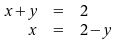 Formel Gleichungen ausgerichtet links/rechts