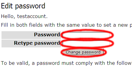 Edit Password