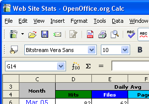 Klik untuk screenshot ukuran penuh dari Calc Calc