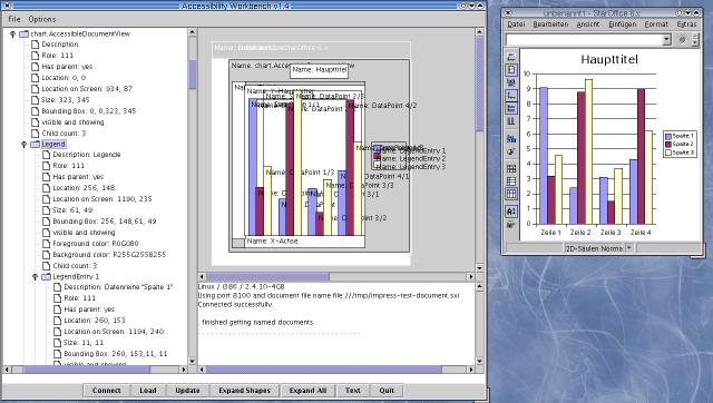 Screenshot of the AWB at work